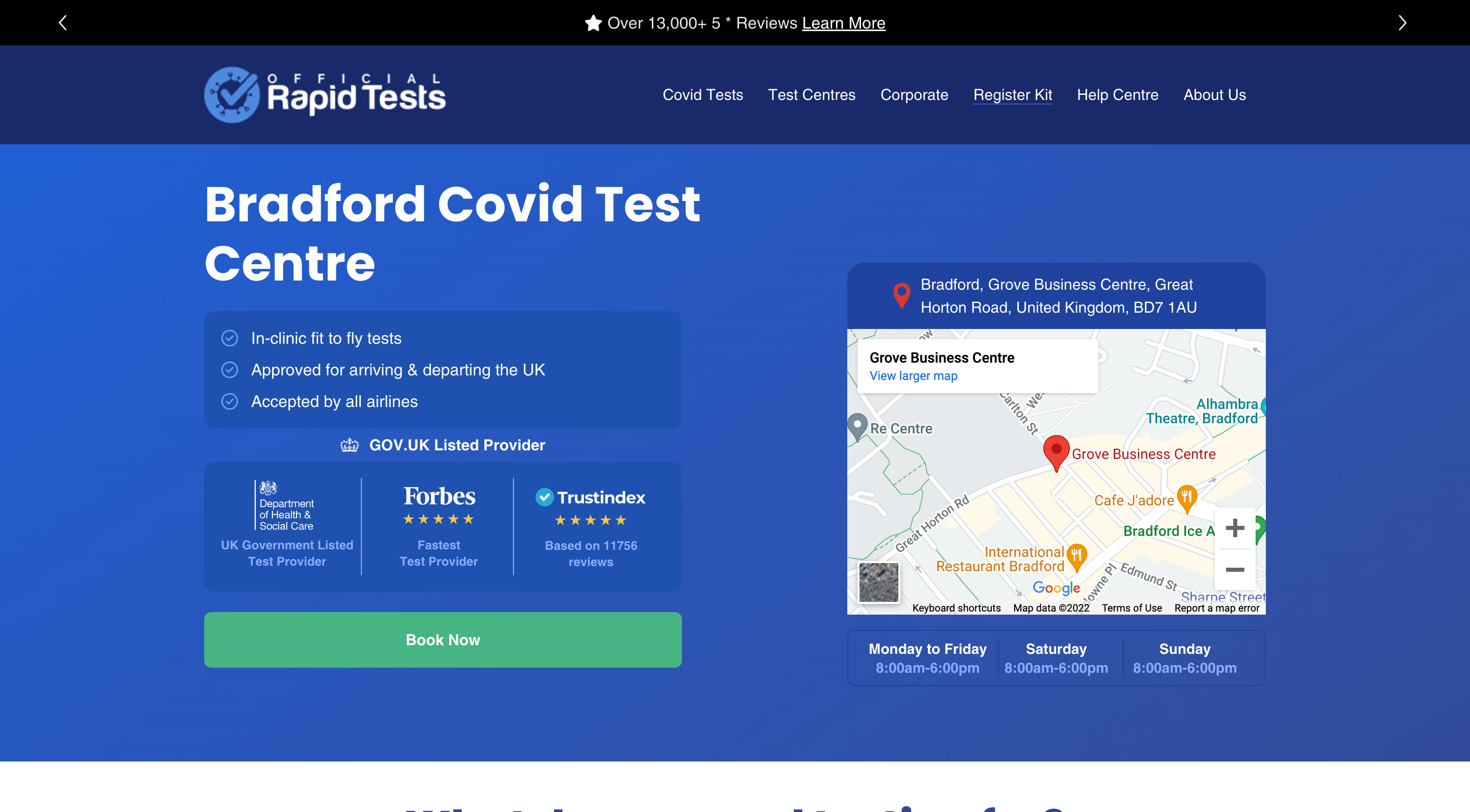 Official Rapid Tests | Multi Stage Appointment Scheduler